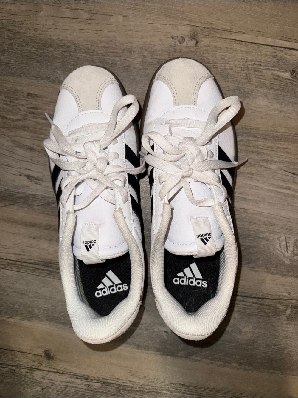 adidas White and Black Retro Low-Top Sneakers